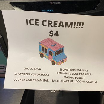 Pig Beach BBQ - Ice cream menu - Barbeque Near Me - Astoria, New York