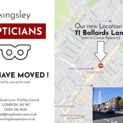 Kingsley Optician - New location from April 2018