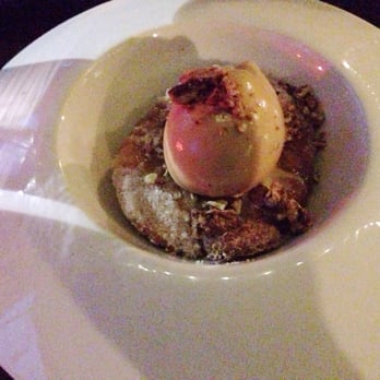 BoccaLupo - The "pecan pie" with caramel gelato off the chef's tasting menu. So balanced and tasty! - Italian Near Me - Atlanta, Georgia