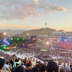 Sun Bowl - The beautiful El Paso sunset as more people filled UTEP Sun Bowl Stadium and made their way to their seats :) !