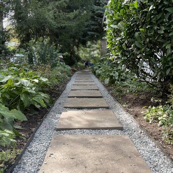 Atlas Landscapes - Blue Stone Garden Pathway - Lawn Services Near Me