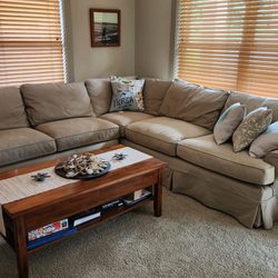 Cherry Hill Upholstery - Twenty year old down feather sectional.  Needed new inserts that were in awful shape.  Now, like new. Thank you cherry hill upholstery.