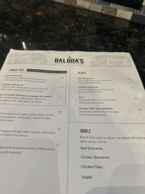 Menu photo 1 Balboa's Tap House San Diego, CA Menu photo 1 Balboa's Tap House San Diego, CA