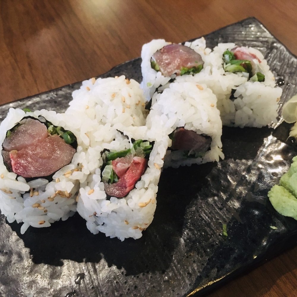 Torizen - Yellow tail with scallion (Negi Hamachi) sushi roll - Japanese Near Me - Schaumburg, Illinois Torizen - Yellow tail with scallion (Negi Hamachi) sushi roll - Japanese Near Me - Schaumburg, Illinois