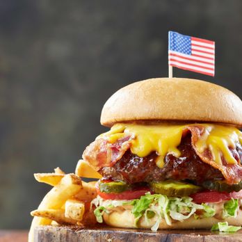 Shoney's - Crispy, hickory-smoked bacon and American cheese topped with tangy BBQ sauce - THAT is our BBQ Bacon Cheeseburger! - Breakfast & Brunch Near Me - Summersville, West Virginia