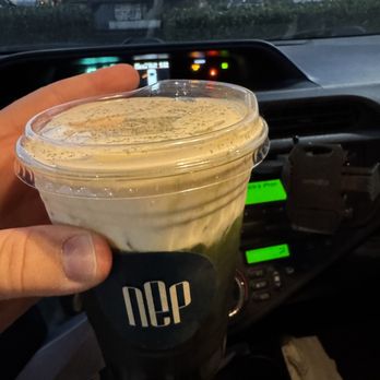 NEP Cafe - Matcha w/ sea salt foam - Breakfast & Brunch Near Me - Irvine, California NEP Cafe - Matcha w/ sea salt foam - Breakfast & Brunch Near Me - Irvine, California