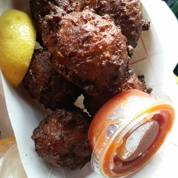 Fish Shack - The conch fritters. Nice and crunchy on the outside yet warm and tender inside. - Seafood Near Me - Lighthouse Point, Florida