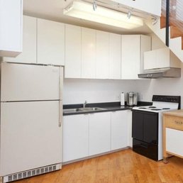Minimalist style to fit a compact loft kitchen. Minimalist style to fit a compact loft kitchen.