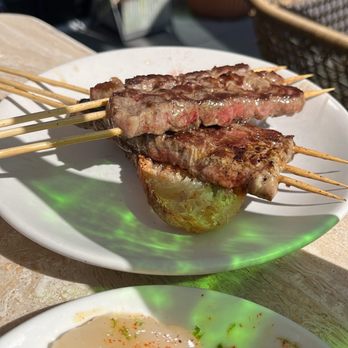 Terra - Scallops and lamb skewers - Italian Near Me - Santa Clara, California