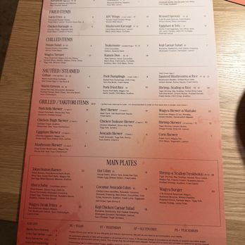 Hakucho - Menu - Izakaya Near Me - Lakeland, Florida