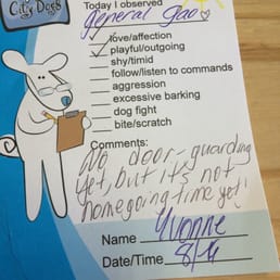 Yappy days!  Good report card!