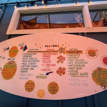 Honu Shave Ice  - Menu - Ice Cream & Frozen Yogurt Near Me - Kapaʻa, Hawaii