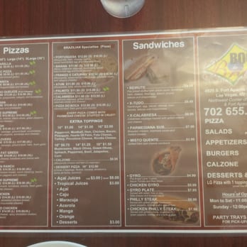 Boca Do Brasil - Other sode of Menu / Cardapio - Brazilian Near Me - Las Vegas, Nevada