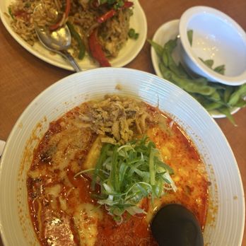 Hinata Ramen - Spicy Tonkotsu Ramen was very good ! I also got veggie fried rice . - Ramen Near Me - Long Beach, California Hinata Ramen - Spicy Tonkotsu Ramen was very good ! I also got veggie fried rice . - Ramen Near Me - Long Beach, California