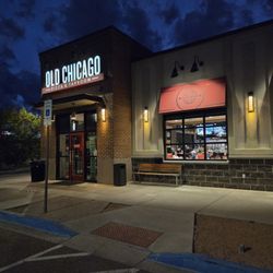 Old Chicago Pizza + Taproom - Exterior seen from main parking lot.