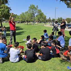 AirballingLA - Kids getting instruction, rules, and safety brief before all the fun!