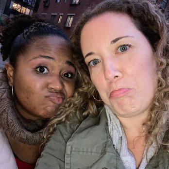 Levain Bakery - NoHo, NYC - Sad faces waiting in line for cookies - Bakeries Near Me - New York, New York