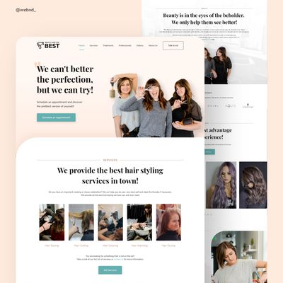 WebXd - Hair Salon/Beauty Salon Website Design - La Jolla, CA