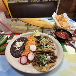 Taqueria Morales - Carne Asada taco combo plate