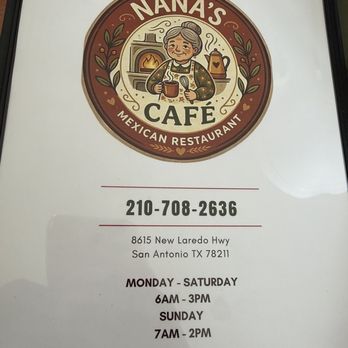 Nana’s Cafe - Mexican Near Me - San Antonio, Texas