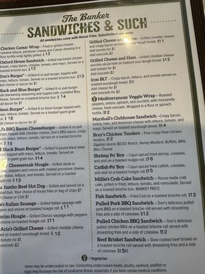 Menu photo 4 Mulligans Pub On The Green Fairfax, VA