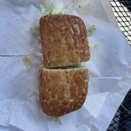 Veggie Sandwich on Dutch Crunch roll