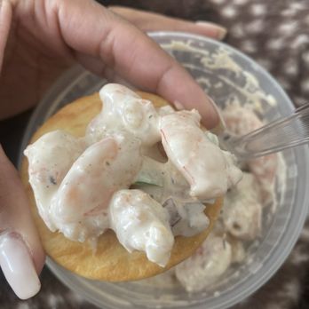 The Crab Galley - Shrimp Salad & crackers - Seafood Markets Near Me - Bowie, Maryland The Crab Galley - Shrimp Salad & crackers - Seafood Markets Near Me - Bowie, Maryland