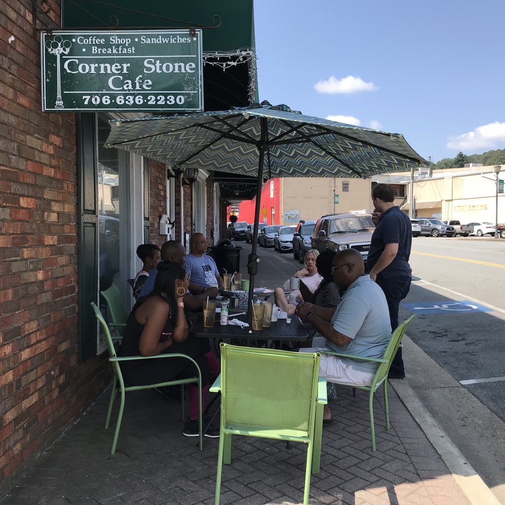 Corner Stone Café - Sitting outside. - Breakfast & Brunch Near Me - Ellijay, Georgia Corner Stone Café - Sitting outside. - Breakfast & Brunch Near Me - Ellijay, Georgia