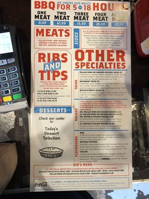 Menu photo 3 Joe's Garage BBQ Clay City, IN