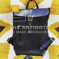731 Designs - Urban Wear.  Handcrafted leather and  canvas backpack.  Made in Brisbane, California