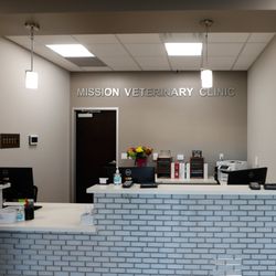 Mission Veterinary Hospital - Welcome to our Reception counter