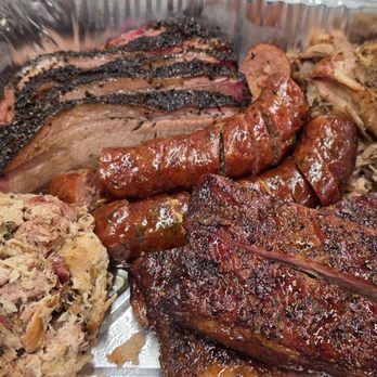Redwood Smoke Shack - Professional platter with five kinds of meat - Barbeque Near Me - Norfolk, Virginia