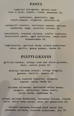 Menu photo 8 Bar 'Cino Brookline, MA