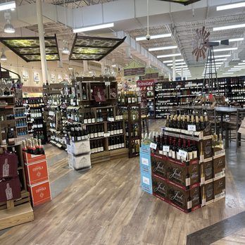 Lowes Foods - Wine area, June 2025. - Grocery Near Me - Lewisville, North Carolina