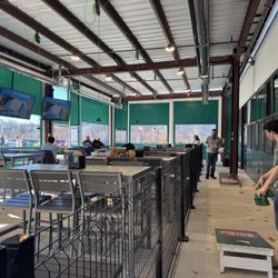 Bark Social - Columbia - Outdoor seating that's covered.