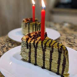 Cake de Partie - Green tea crepe cake