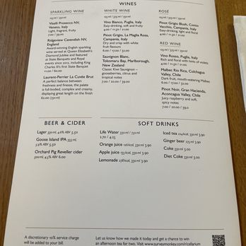 Cellarium - Menu - Cafes Near Me - London, XGL