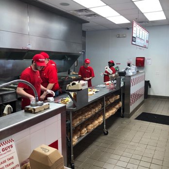 Five Guys - 5Guys kitchen in a busy Sunday afternoon... - Burgers Near Me - Covington, Louisiana