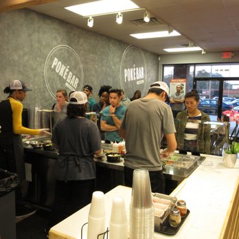 Poke Bar Sandy Springs - Inside. View of ordering line from payment counter. - Seafood Near Me - Sandy Springs, Georgia Poke Bar Sandy Springs - Inside. View of ordering line from payment counter. - Seafood Near Me - Sandy Springs, Georgia