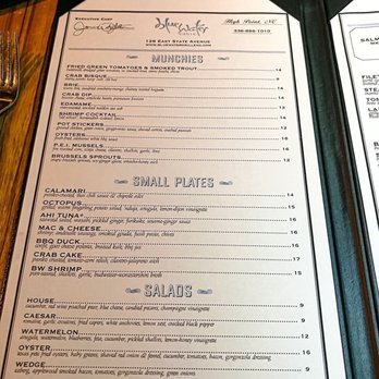 Blue Water Grille - Menu - Seafood Near Me - High Point, North Carolina