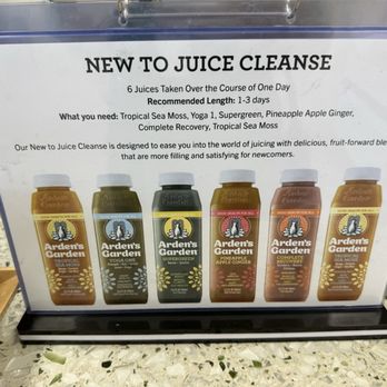 Arden's Garden - Juice cleanses menu. Price unknown - Juice Bars & Smoothies Near Me - Decatur, Georgia Arden's Garden - Juice cleanses menu. Price unknown - Juice Bars & Smoothies Near Me - Decatur, Georgia