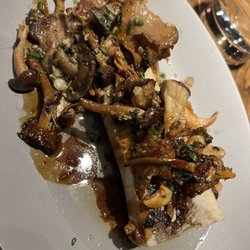 La Brasserie - Bone marrow with mushrooms to die for.