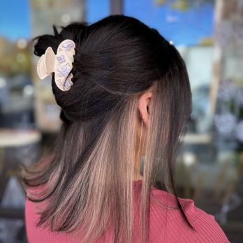 Haven Beauty Bar - Bold Blonde Money Piece/Halo - Hair Extensions Near Me - Rocklin, California Haven Beauty Bar - Bold Blonde Money Piece/Halo - Hair Extensions Near Me - Rocklin, California