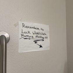 Napa Post Acute - Clearly posted sign but wasn't followed by staff of all people.