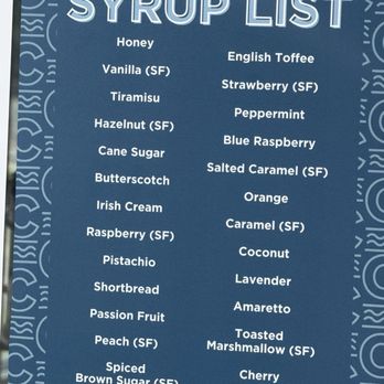 Canal Coffee - Coffee syrup options - Coffee & Tea Near Me - Greenville, South Carolina