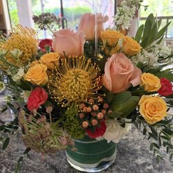 PJs Flowers & Events - Arrangement for a work retirement!  Lovely!!