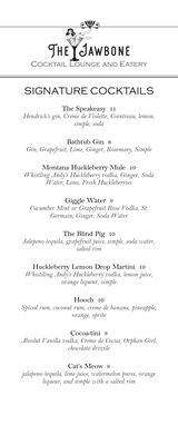 Menu photo 6 The Jawbone White Sulphur Springs, MT