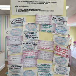 Valley sweets - Pay it forward ice cream board