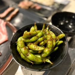 Shinobu Japanese BBQ - Garlic soy edamame