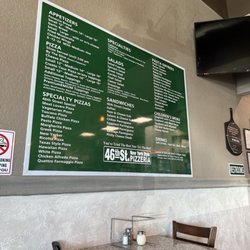 46th Street Pizza - Menu